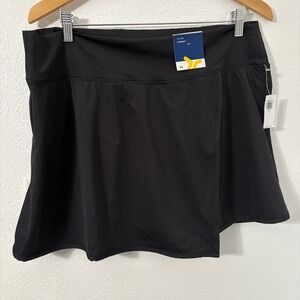 Old Navy Active PowerSoft High Rise Go Dry Skort Black Women's XL
